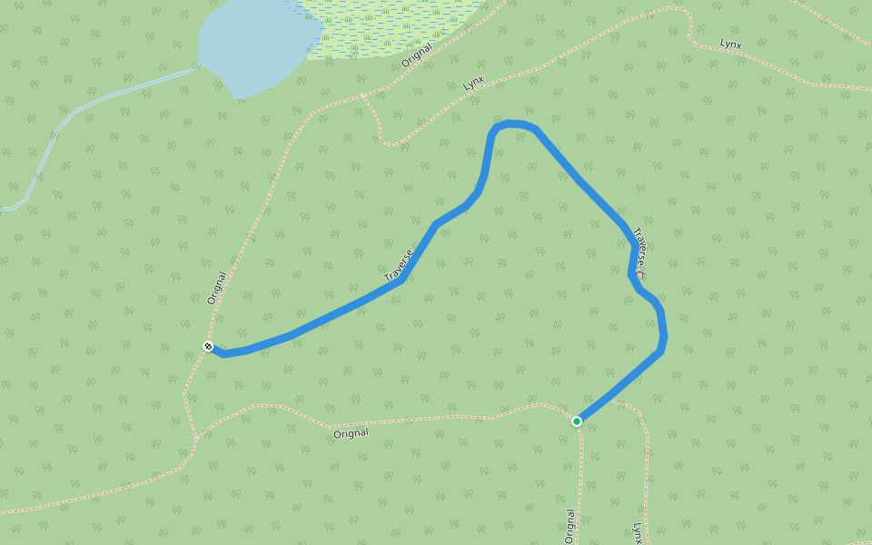 Traverse walking route map in Nominingue