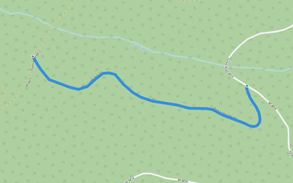 Rock Creek OHV 901 walking route map in Tygh Valley