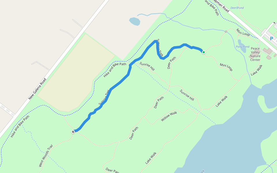 Sunrise Trek walking route map in New Britain