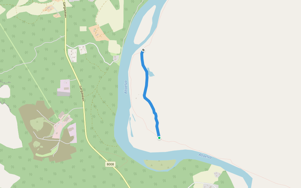 Hestetråkket walking route map in Stengelsen