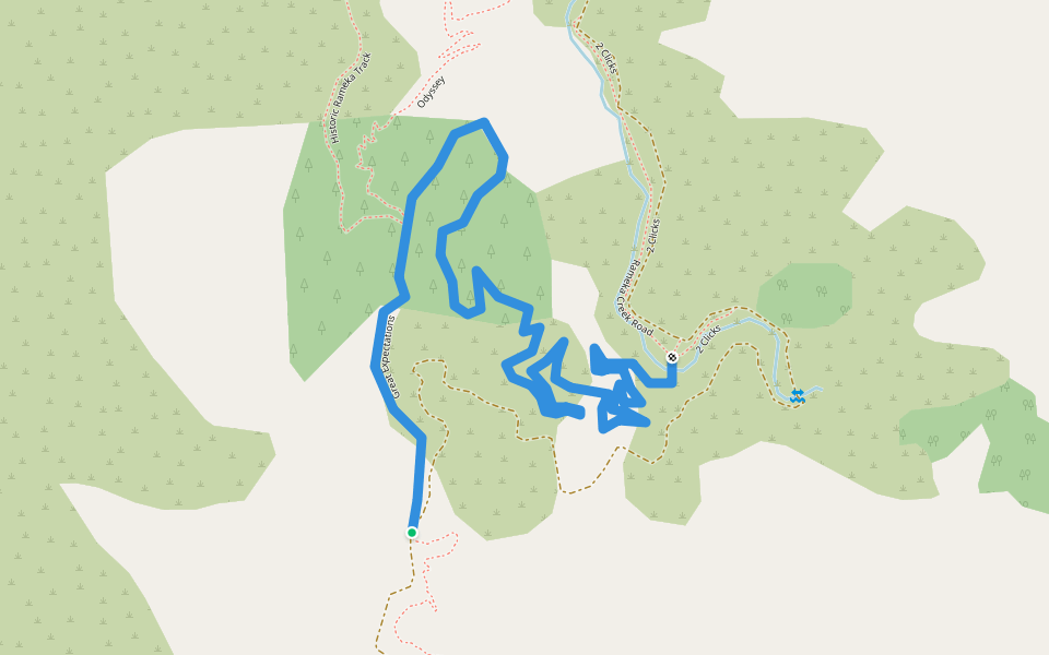 Great Expectations walking route map in East Tākaka