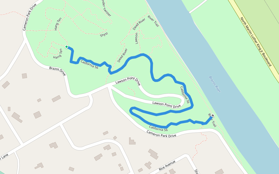 California 56 Hiking Trail Waco, Texas Pacer