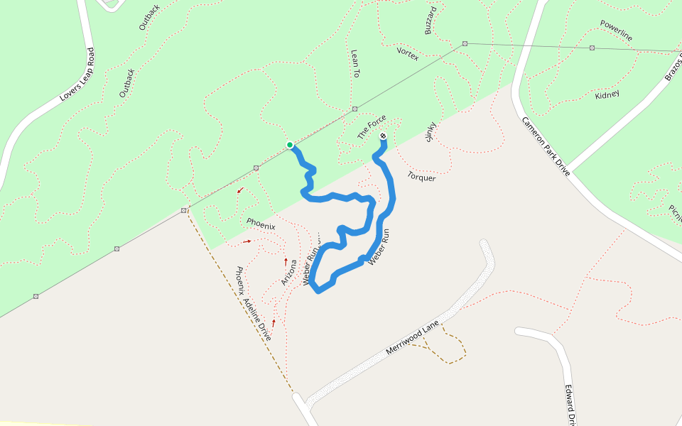 Weber Run walking map