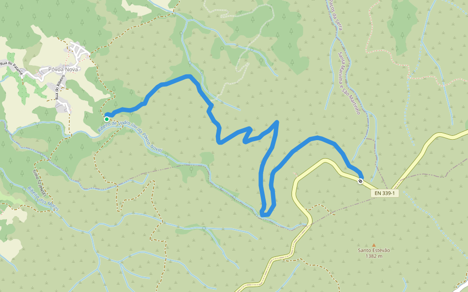 Path needs confirmation of pedestrian usability walking route map in Castelo Melhor