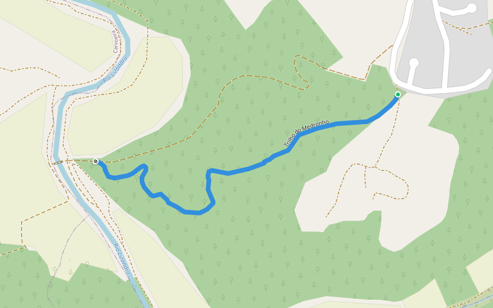 Trilho do Medronho walking route map in Mafra