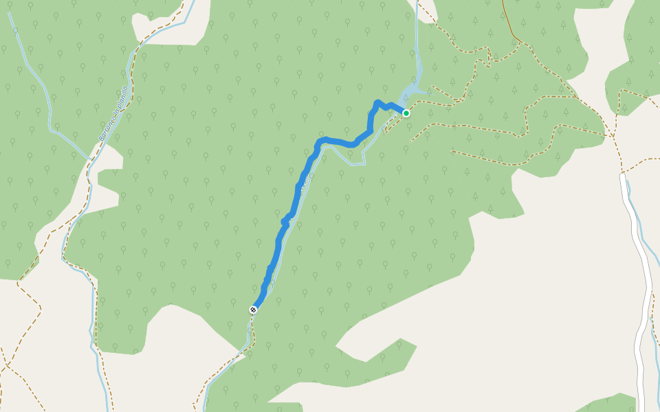 Senda del Niño Jesus walking route map in Aniñón