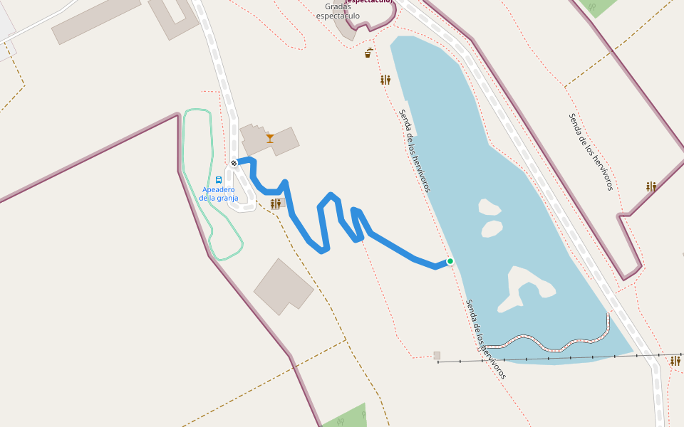 Senda de Aromas y frutas walking route map in Arguedas