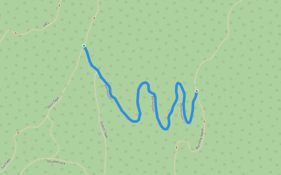 Permission walking route map in Waterbury
