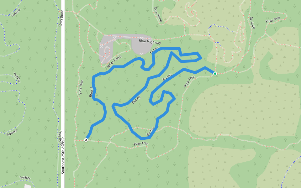 Bunny walking map