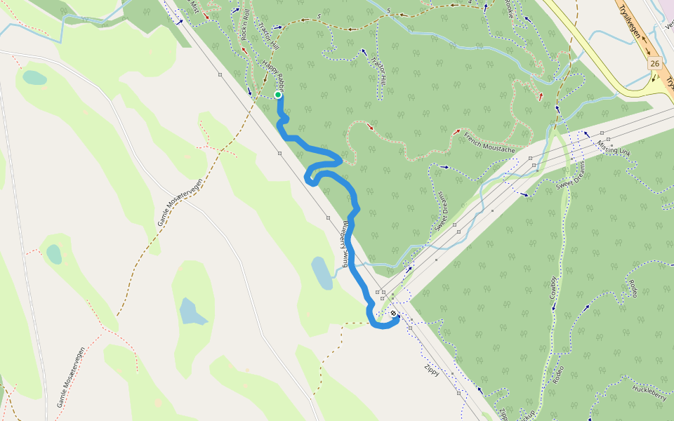 Blueberry Swing walking route map in Innbygda