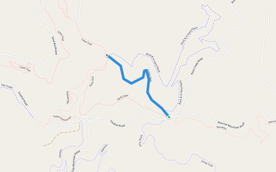 Lickity Split walking route map in Moscow
