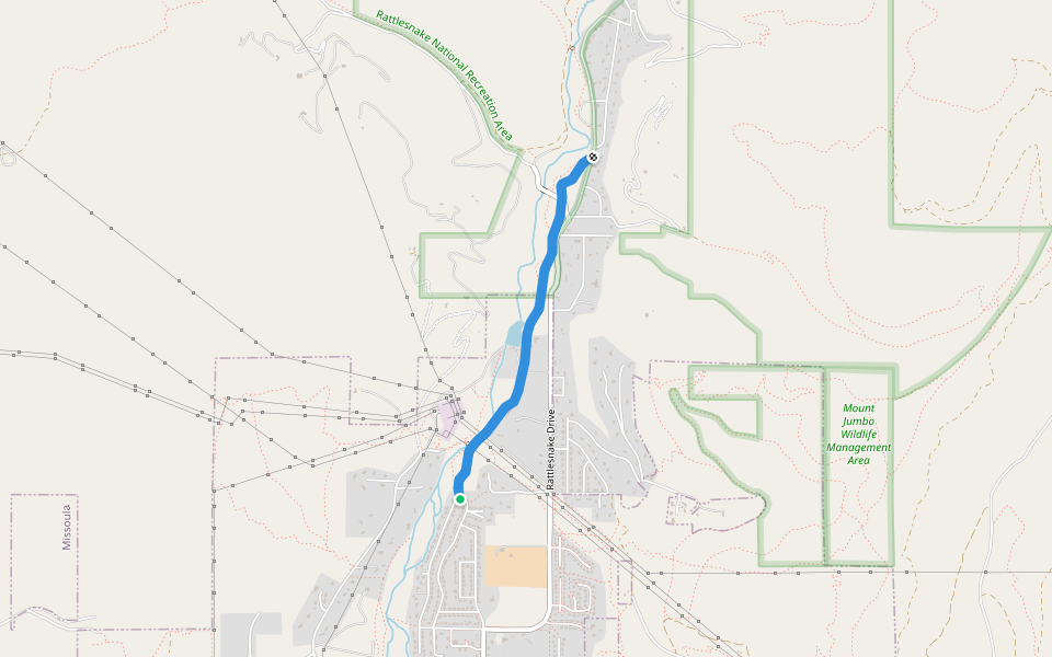 Rattlesnake Creek Hiking Trail Missoula, Montana Pacer