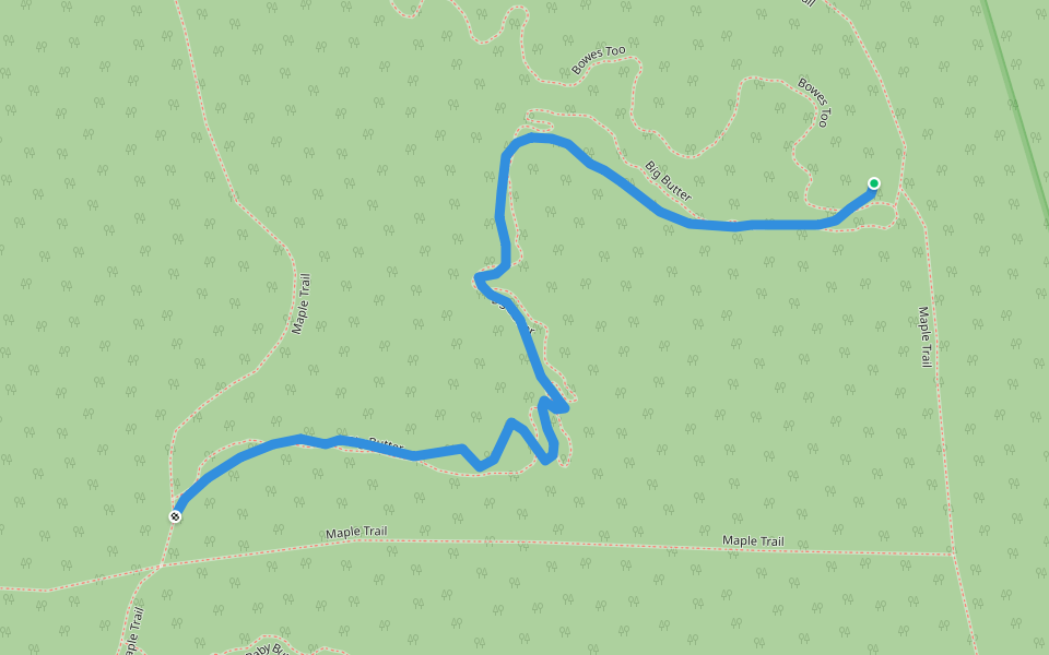 Big Butter walking route map in Uxbridge
