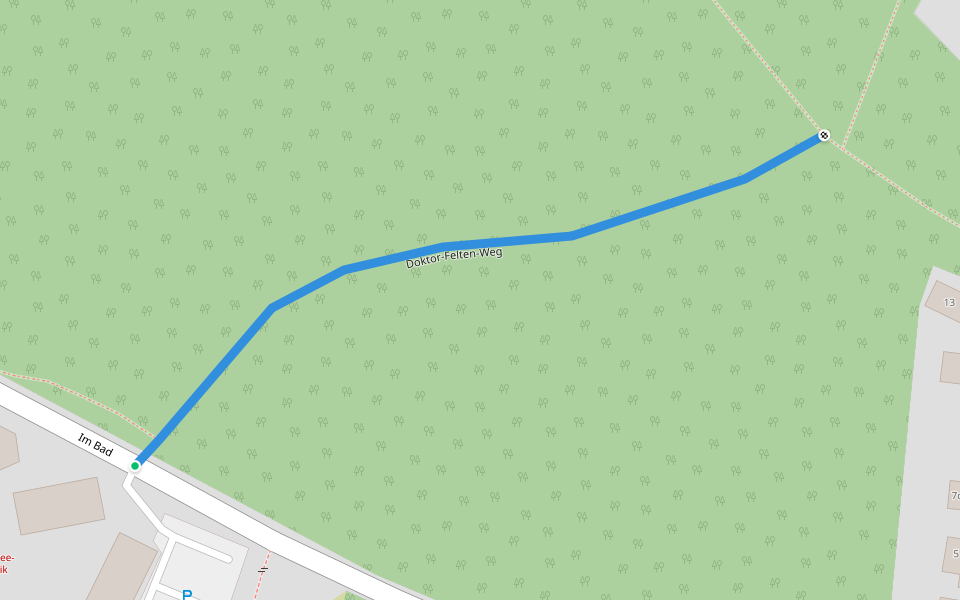 Doktor-Felten-Weg walking route map in Sankt Peter-Ording