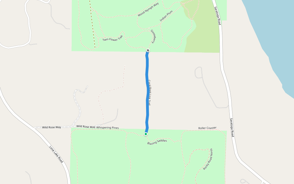 Coral Root Link Trail walking route map in Langley