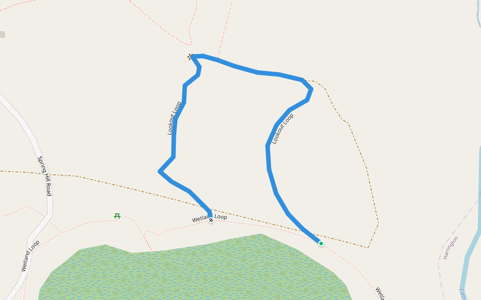 Lookout Loop walking route map in Coopernook