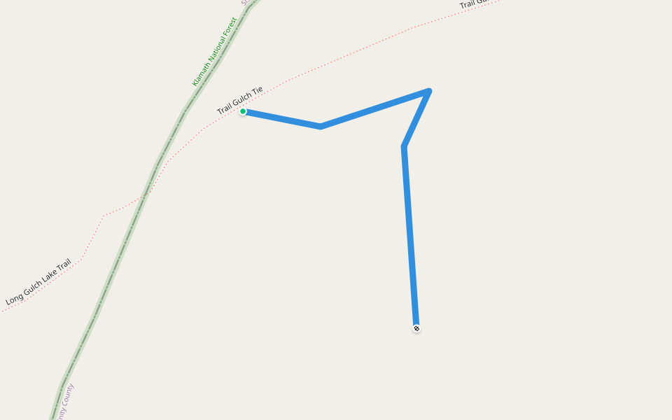 Abandonded?  Not found in 2015 walking route map in Trinity Center