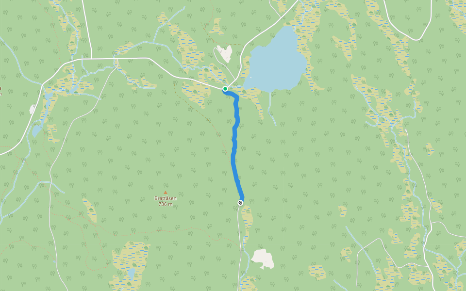 Nupvegen walking route map in Innbygda
