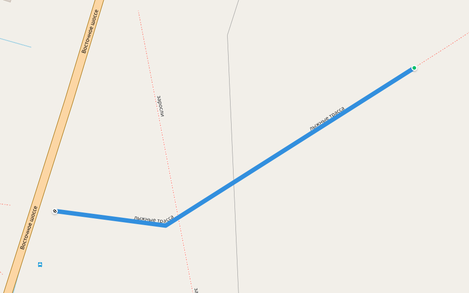 лыжные трасса walking route map in Kotlas