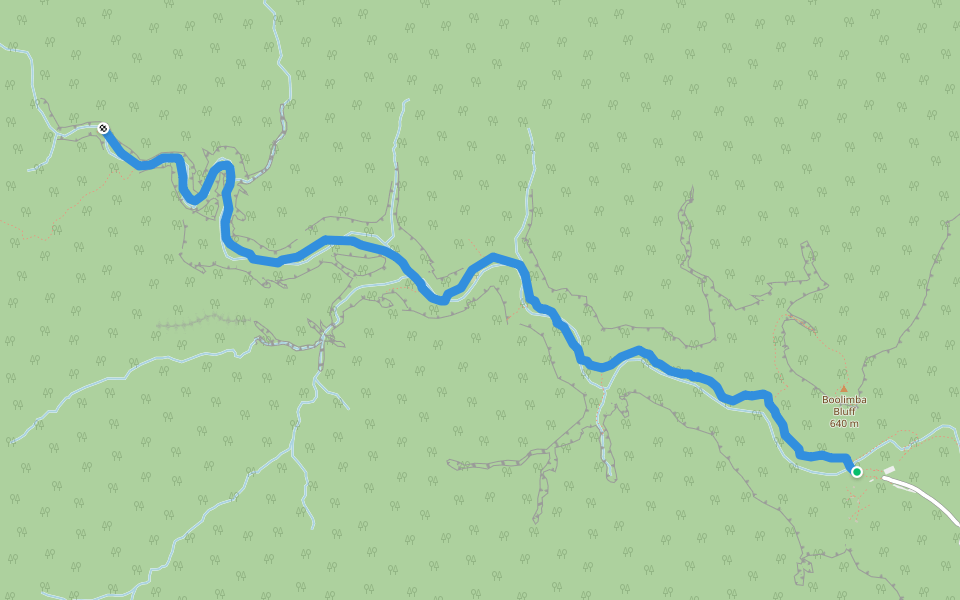 Big Bend Walk walking route map in Carnarvon Park
