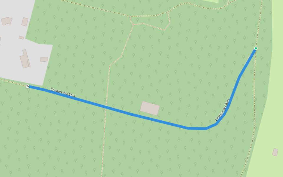 Chemin des Bois walking route map in Soumont-Saint-Quentin