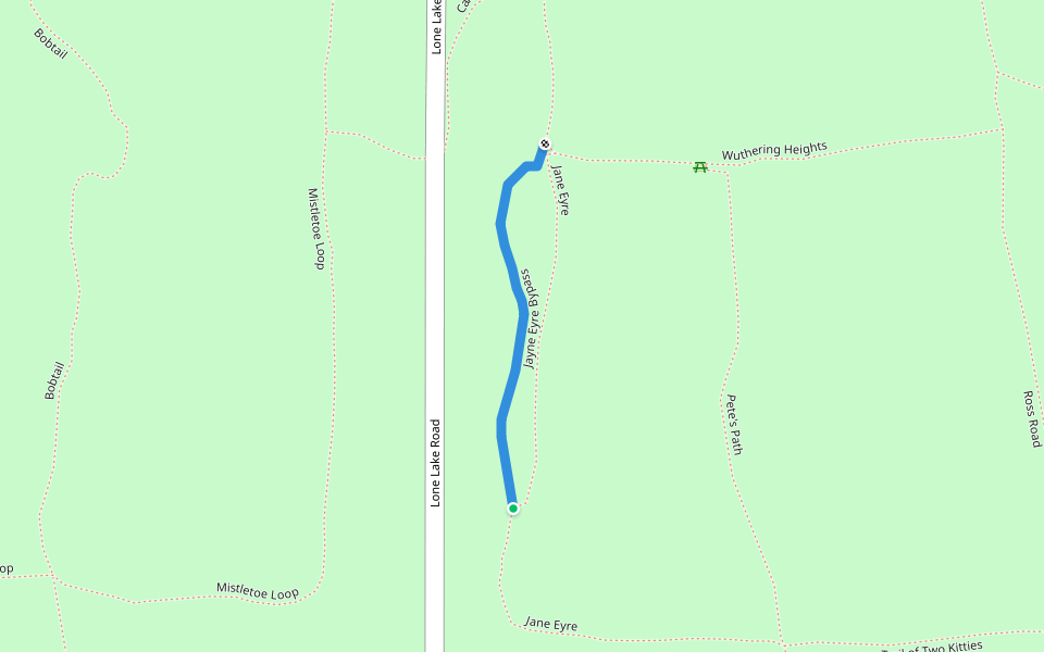 Jayne Eyre Bypass walking route map in Langley