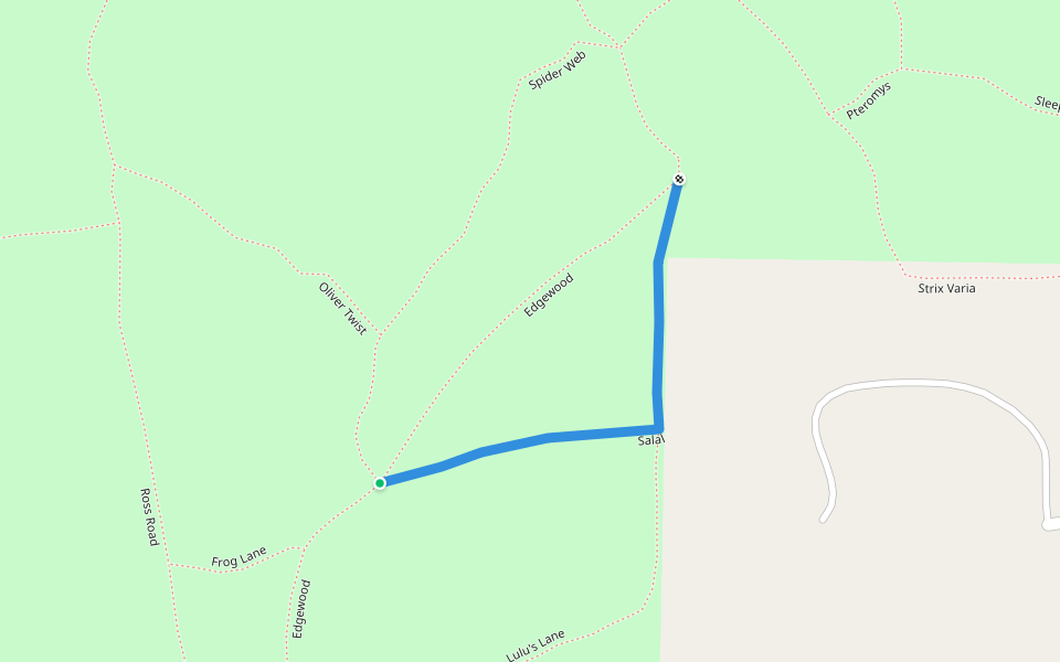 Salal walking route map in Langley