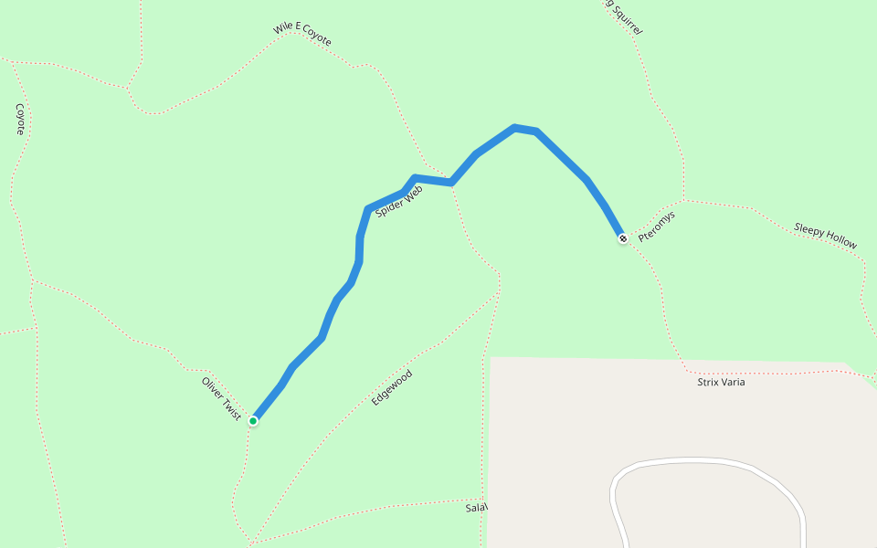 Spider Web walking route map in Langley