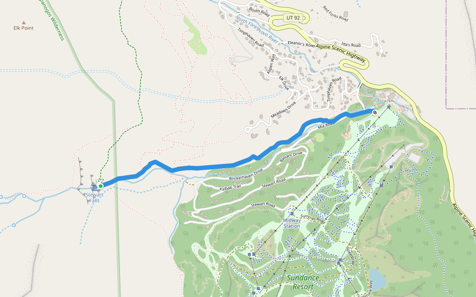 Stewart Falls - Lower Trail