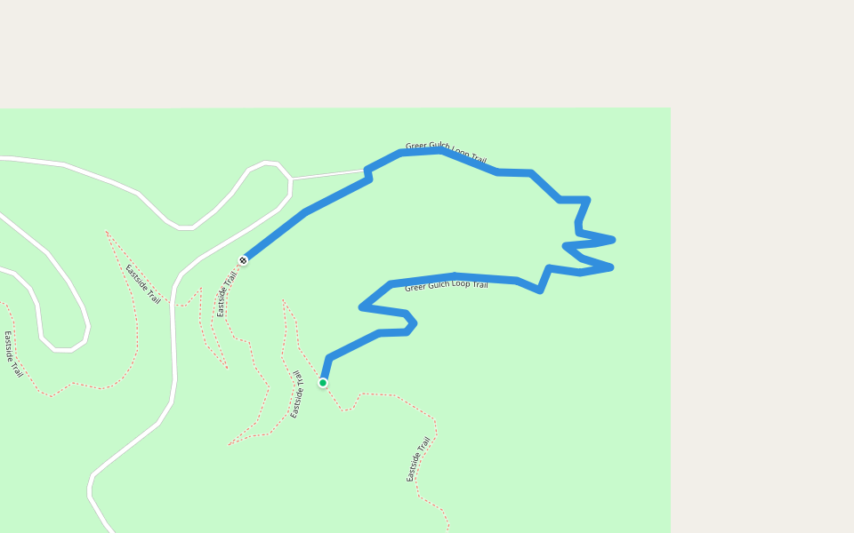 Greer Gulch Loop Trail walking route map in Whitehall