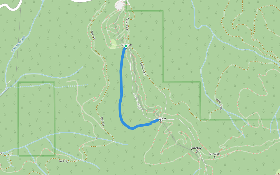 Larch walking route map in Mead