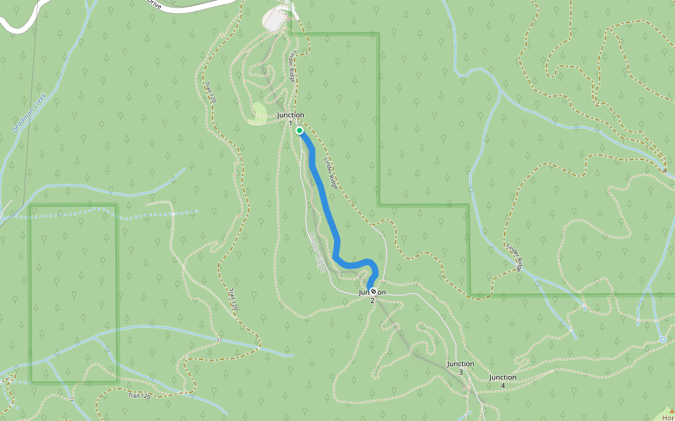 Sam's Swoop walking route map in Mead
