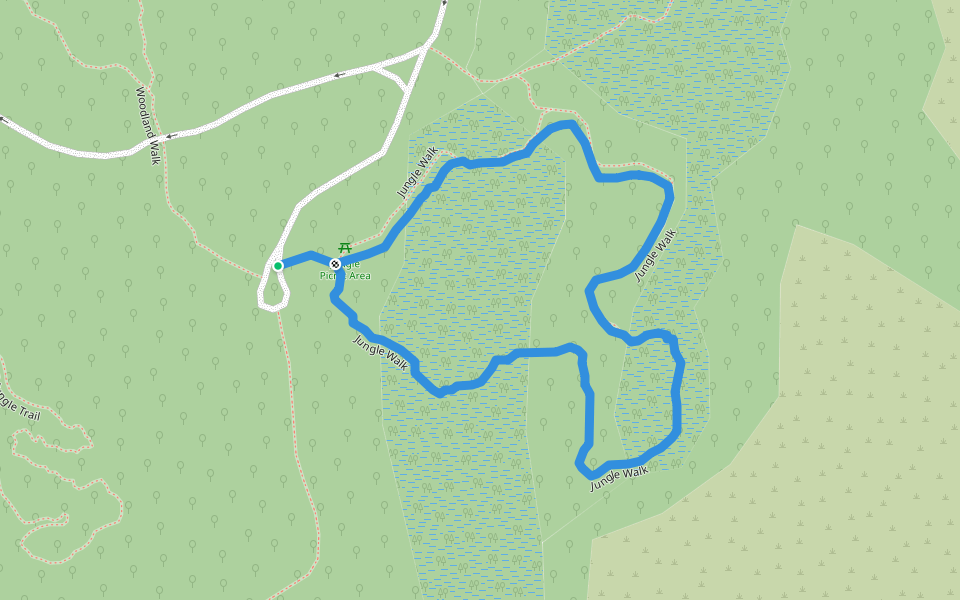 Jungle Walk walking route map in Holmes