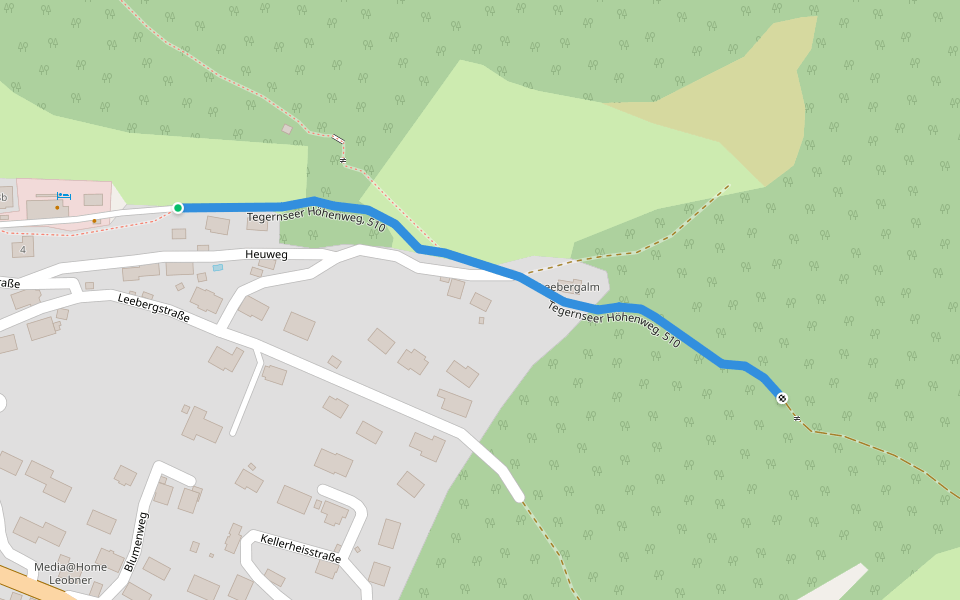Tegernseer Höhenweg, 510 walking route map in Tegernsee