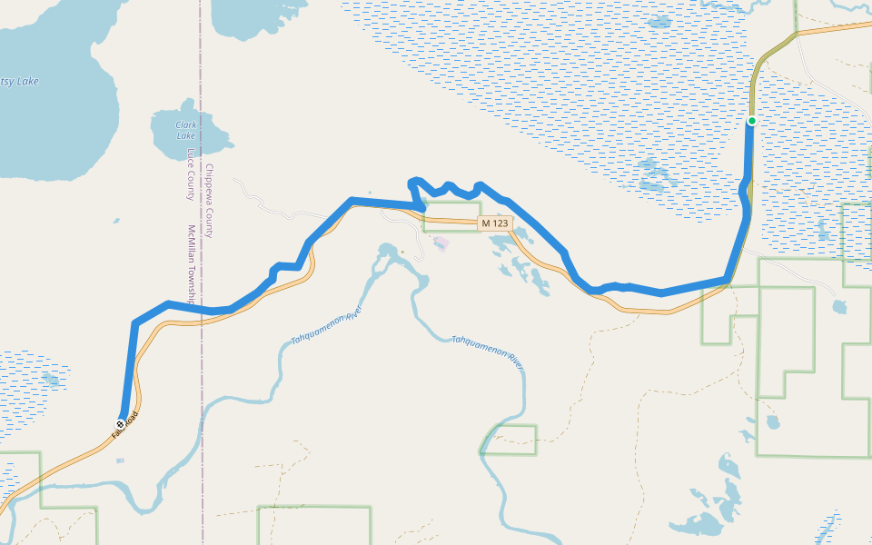 SM-45 walking route map in Paradise