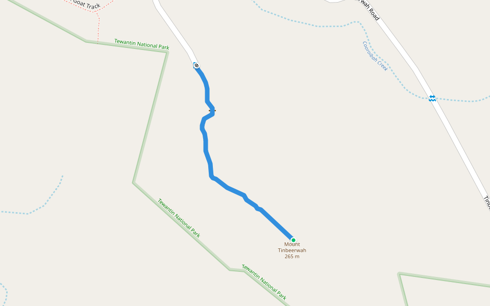 Mount Tinbeerwah lookout walk walking route map in Tinbeerwah