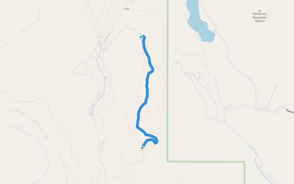 Blue Jay walking route map in Twisp