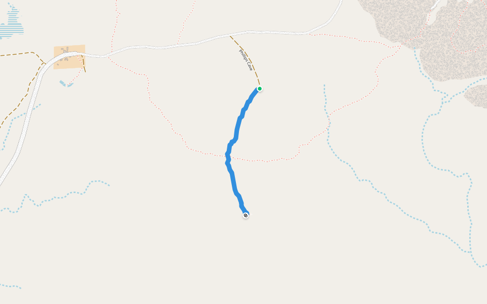 Phillips Cave walking route map in Ounguati