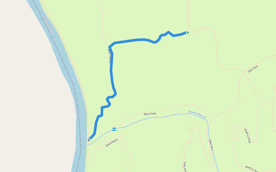 Eagles View walking route map in Molena