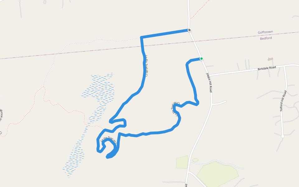 Lo Flo Trail (PLC) walking route map in Bedford
