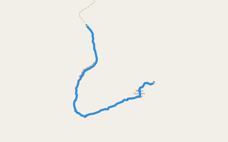 Mount Chambers Trail walking route map in Wertaloona