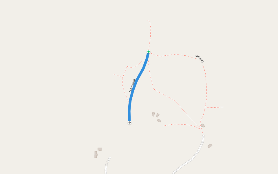 Hamaliya walking route map in Middlefield