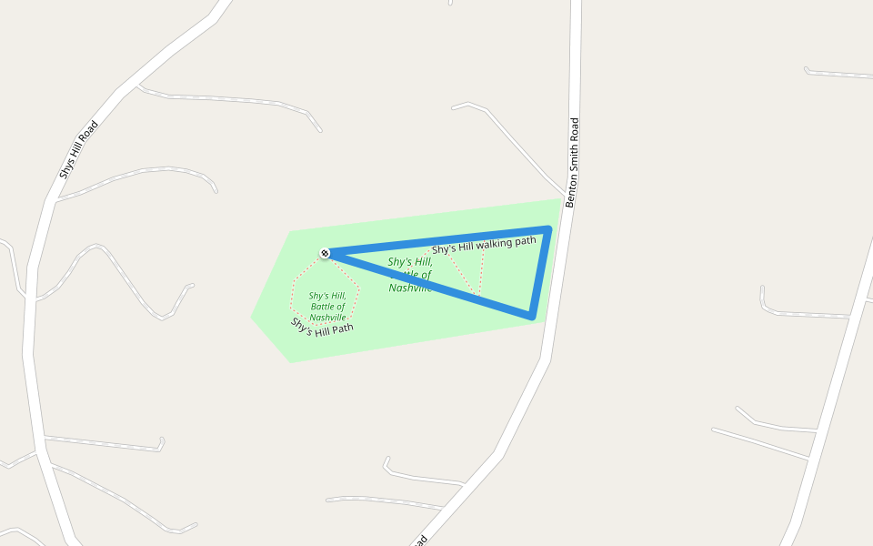 Shy's Hill walking path