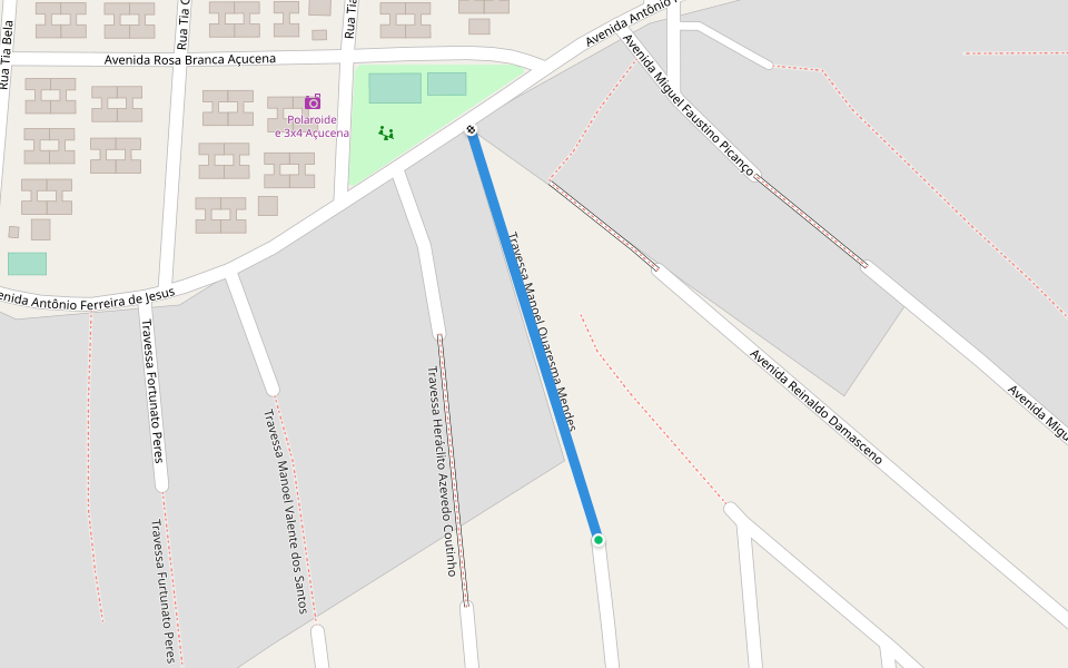 Travessa Manoel Quaresma Mendes walking route map in Macapá