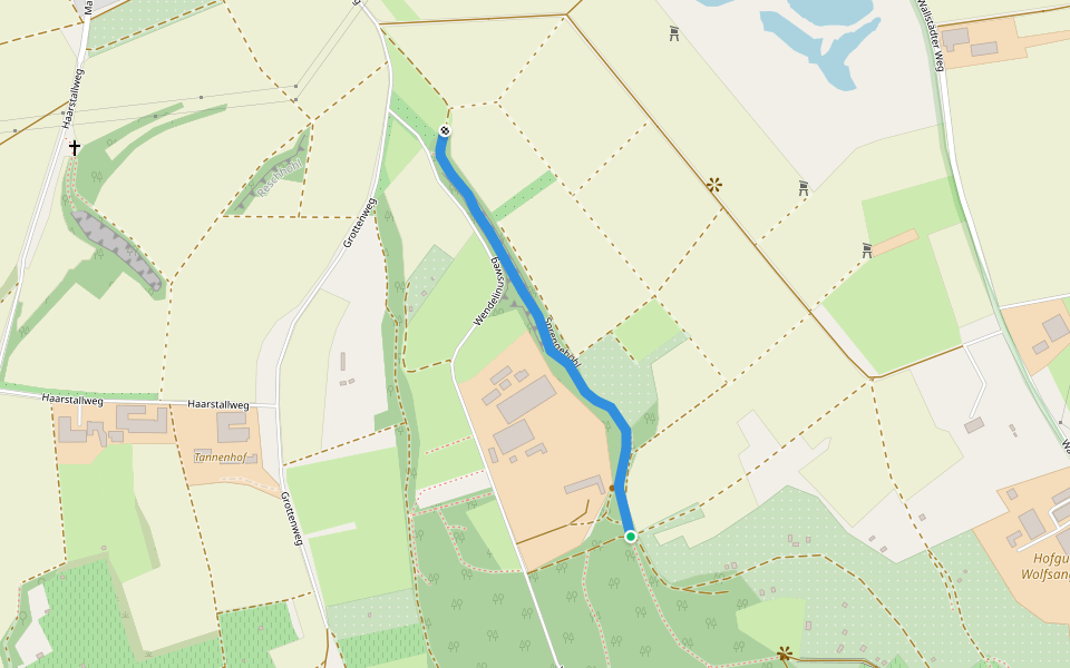 Sprengehohl walking route map in Großostheim
