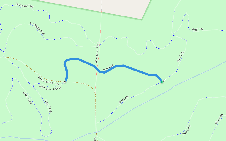 Blue Trail walking route map in Social Circle