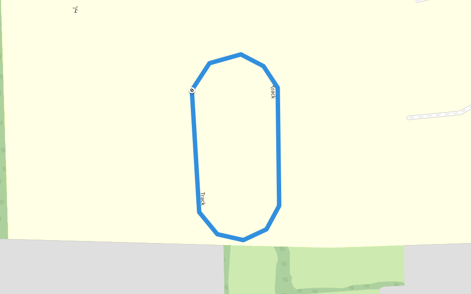 Track walking route map in Ontario