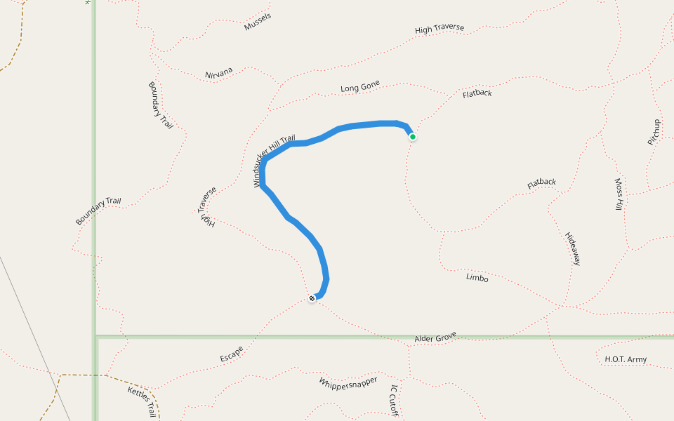 Windsucker Hill Trail walking route map in Coupeville