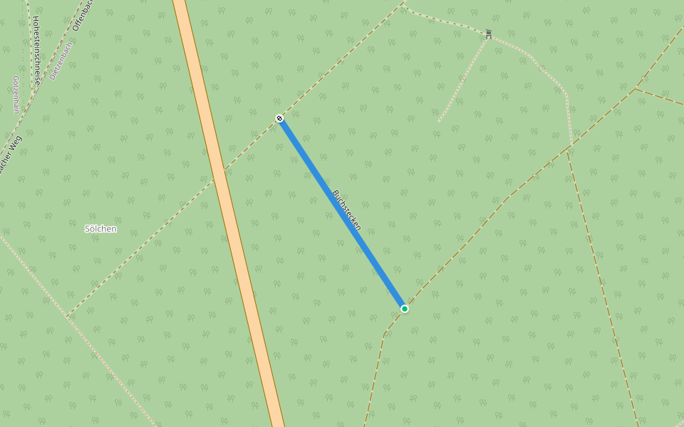 Buchstecken walking route map in Dietzenbach