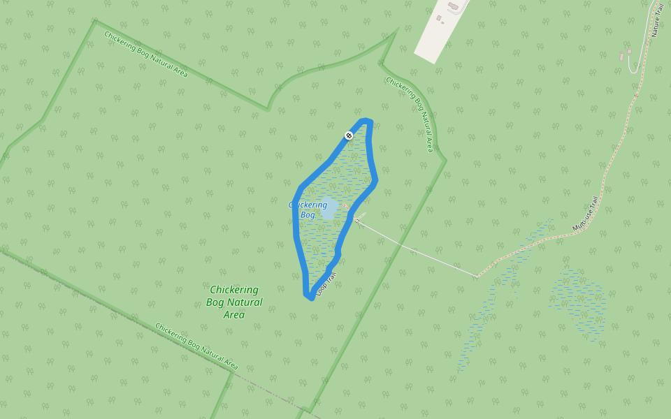 Loop Trail walking route map in Plainfield